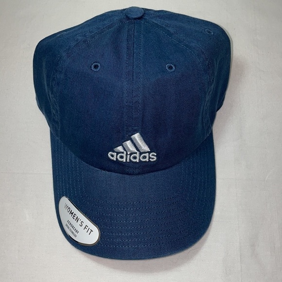 New Adidas Women's Original Blue Baseball Cap Hat - Picture 7 of 15